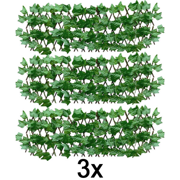 3x Повлечена ограда за градина (30 x 80 cm) | GREENFENCE