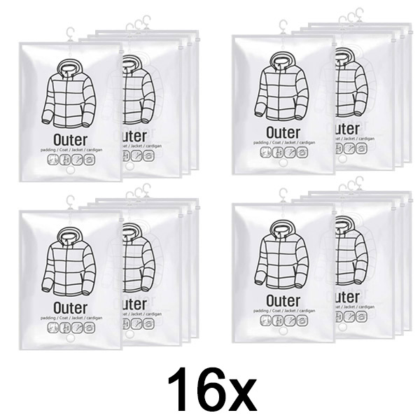 4x Висечки вакуумски вреќи за складирање – (4 парчиња) | VACUHANG
