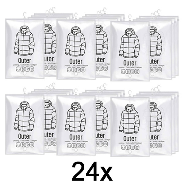 6x Висечки вакуумски вреќи за складирање – (4 парчиња) | VACUHANG