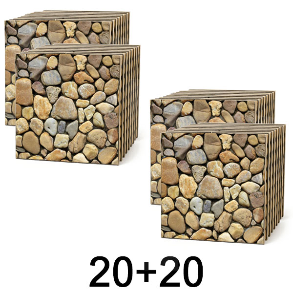 2x 3D ѕидни плочки со ефект на камен – одлепи и залепи | STONEBLOCKS 1+1 БЕСПЛАТНО