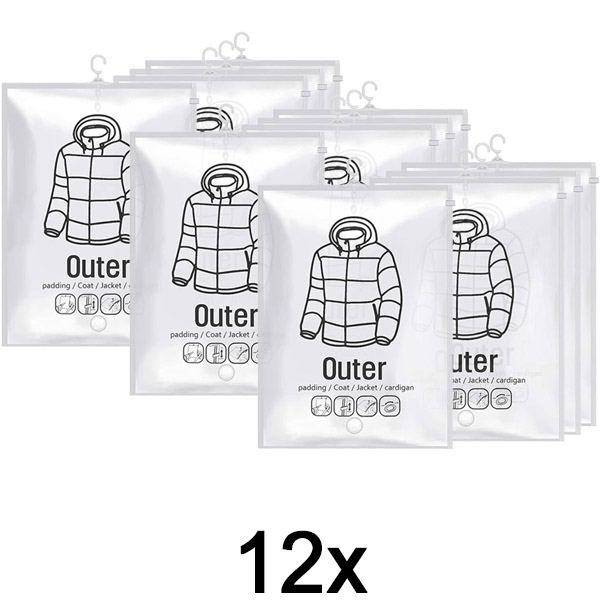 3x Висечки вакуумски вреќи за складирање – (4 парчиња) | VACUHANG